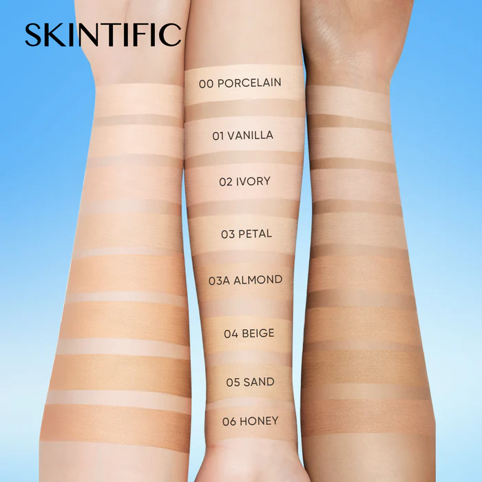 SKINTIFIC Perfect Stay Velvet Matte Cushion #01 Vanilla - Image 4