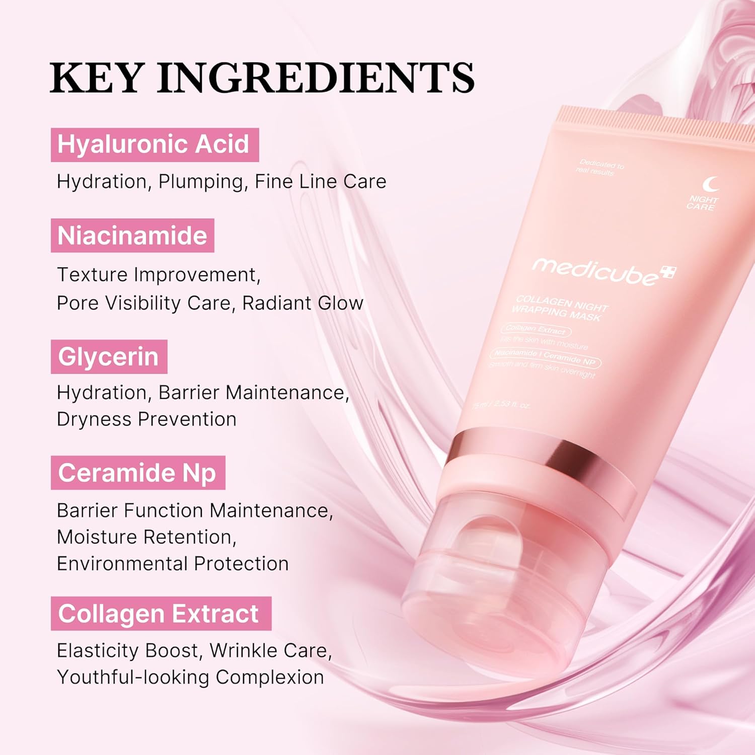 MEDICUBE Collagen Night Wrapping Mask 75ml - Image 2