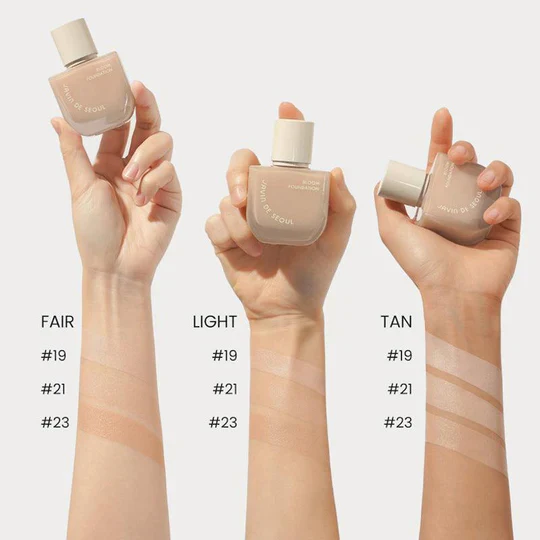 JAVIN DE SEOUL Bloom Foundation Sheer Pale #19 - Image 3