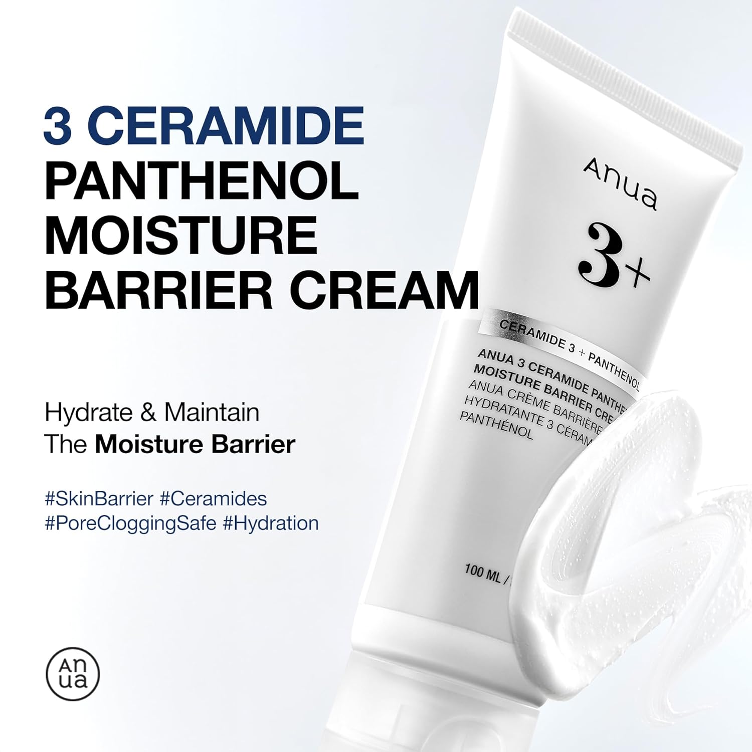 ANUA 3 Ceramide Panthenol Moisture Barrier Cream 100ml - Image 4