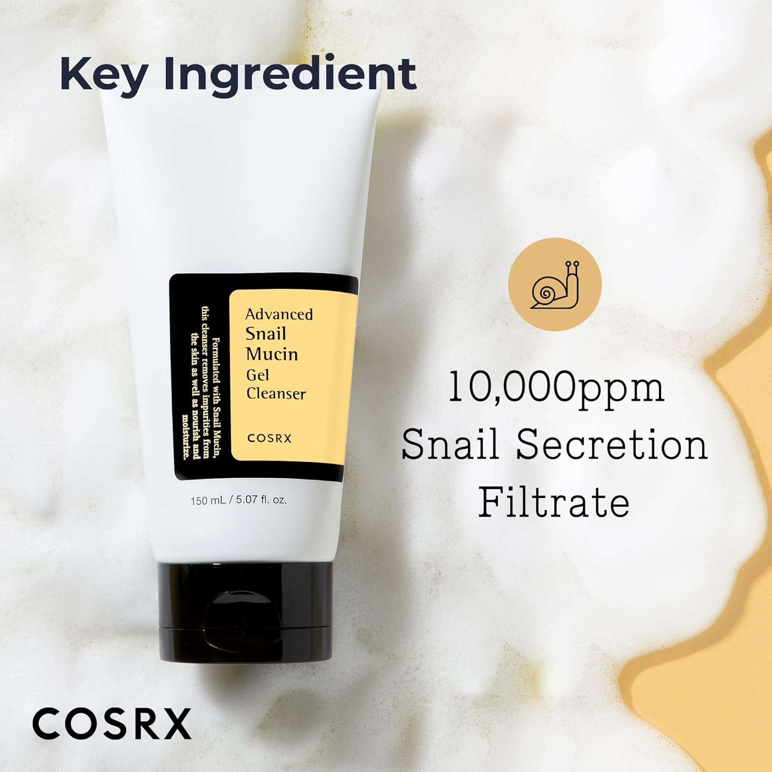 COSRX Advanced Snail Mucin Gel Cleanser 50ml - Image 4