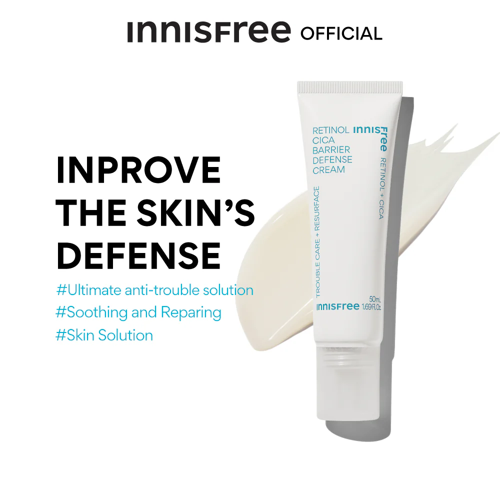 INNISFREE Retinol Cica Barrier Defense Cream 50ml - Image 4