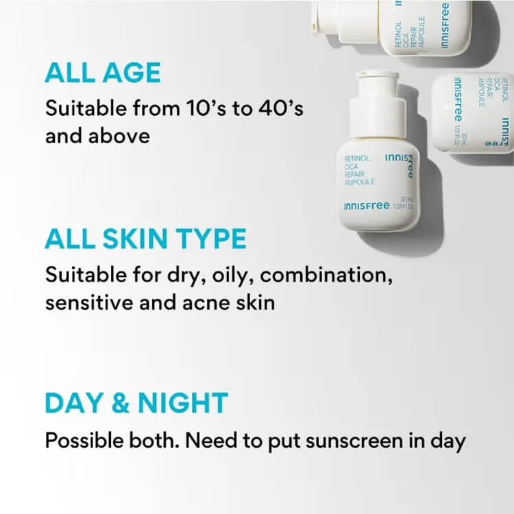 INNISFREE Retinol Cica Repair Ampoule 50ml - Image 3
