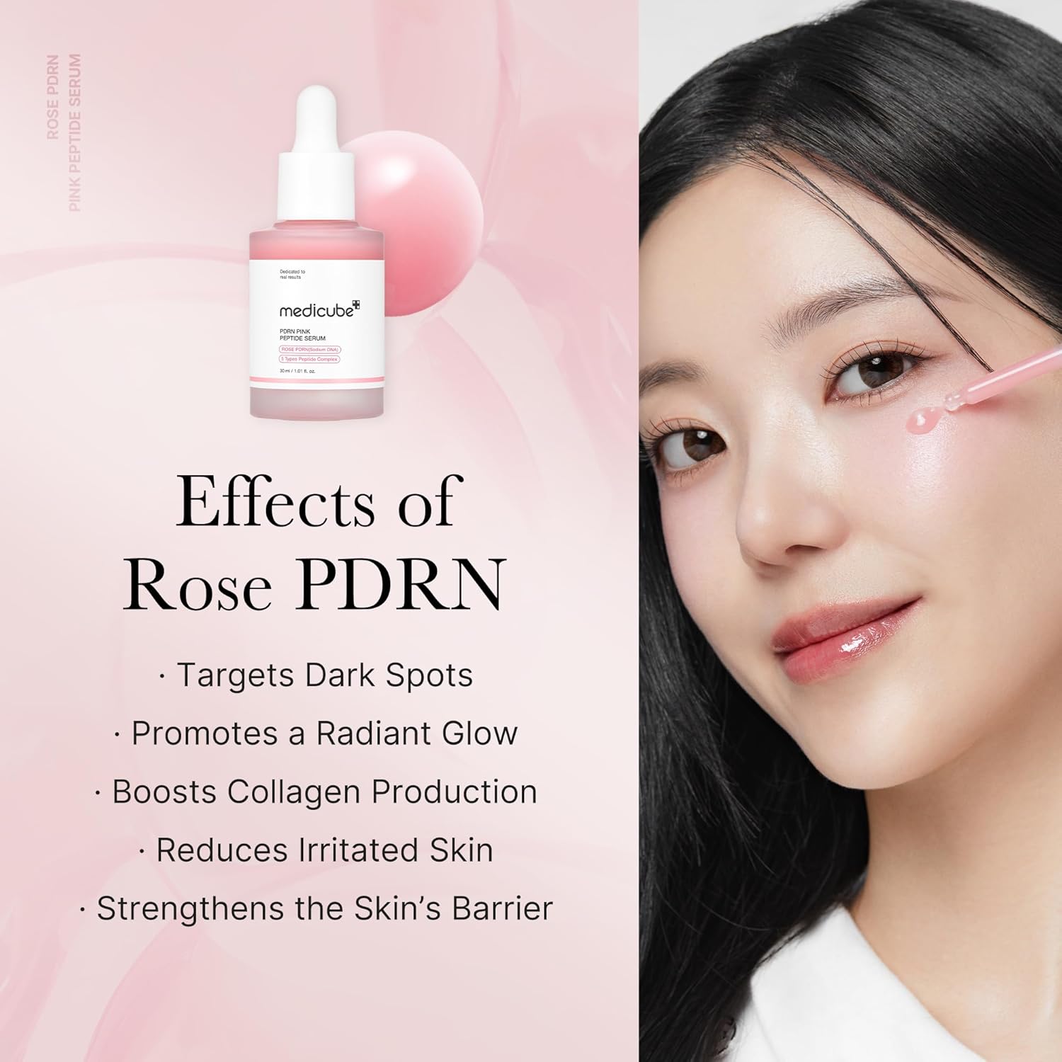 MEDICUBE PDRN Pink Peptide Serum 30ml - Image 2