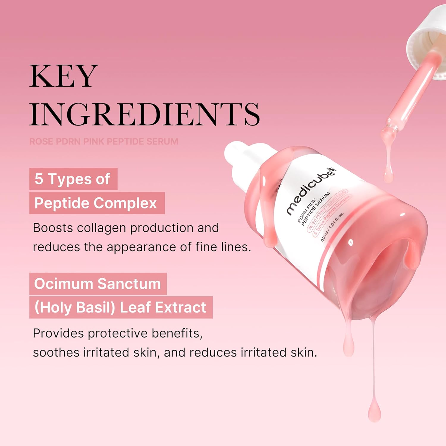 MEDICUBE PDRN Pink Peptide Serum 30ml - Image 3