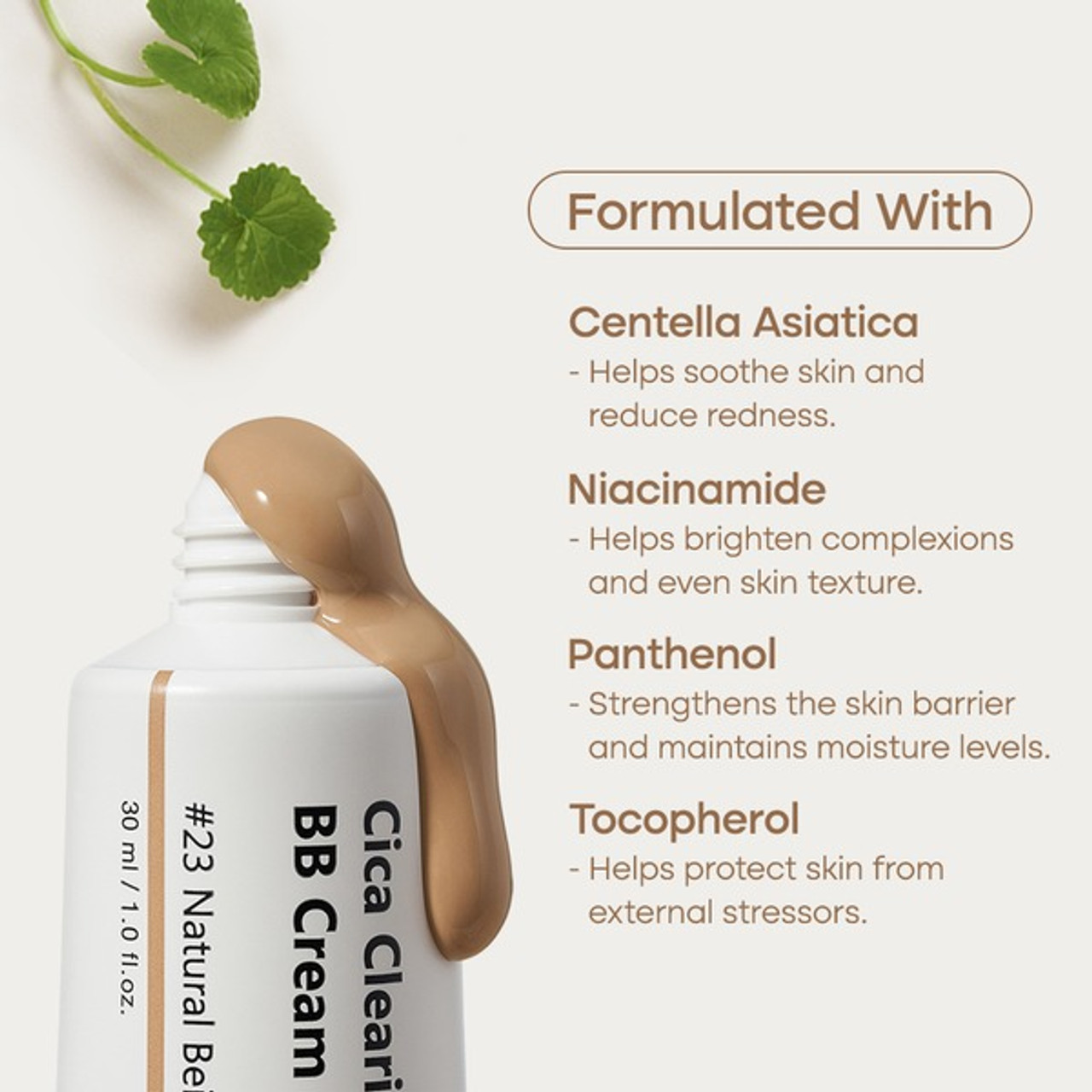 PURITO SEOUL Wonder Releaf Centella BB Cream SPF30 PA+++ #23 Natural Beige 30ml - Image 5