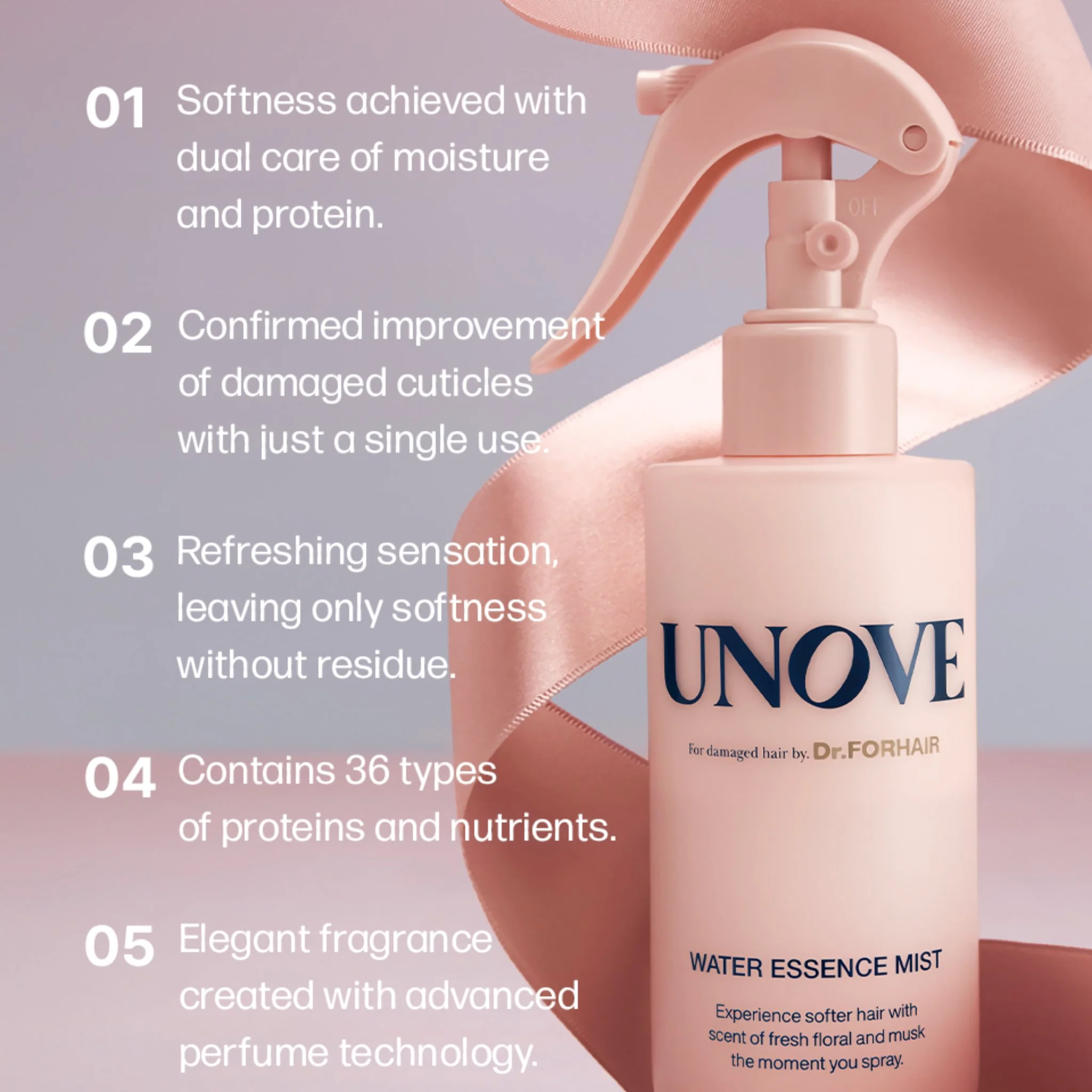 UNOVE Water Essence Mist 200ml - Image 3