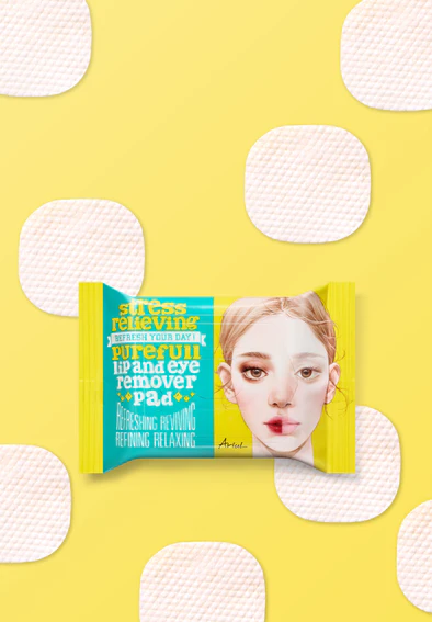 ARIUL Stress Relieving Purefull Lip and Eye Remover 30 Pad - Image 2