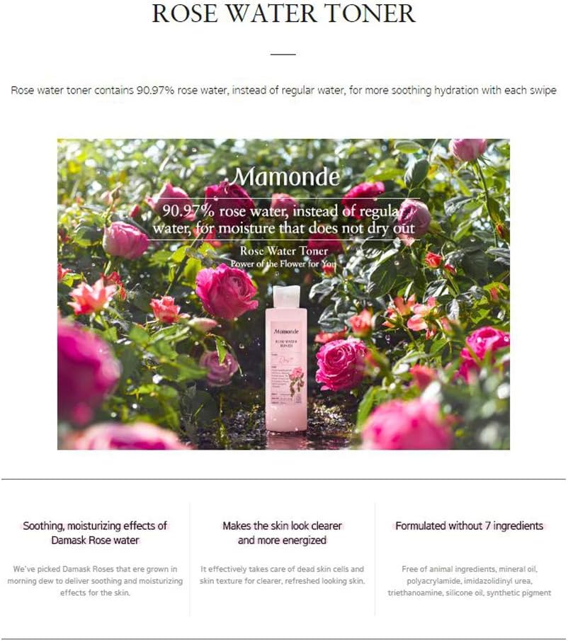MAMONDE Rose Water Toner 500ml - Image 2