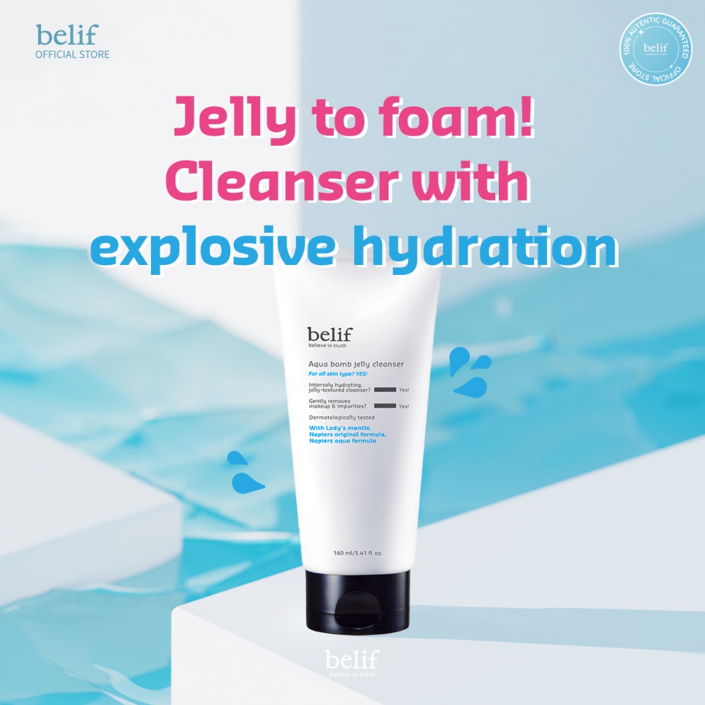 BELIF Aqua Bomb Jelly Cleanser 160ml - Image 2