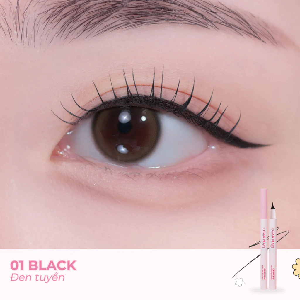 DEAR MAY Crunchie Pop Slim Pen Eyeliner #02 Brown - Image 2