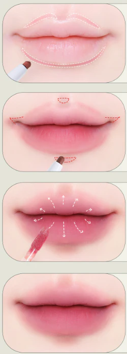 DEAR MAY 2in1 Plumpy Lip Liner #P04 Brick Wood - Image 3