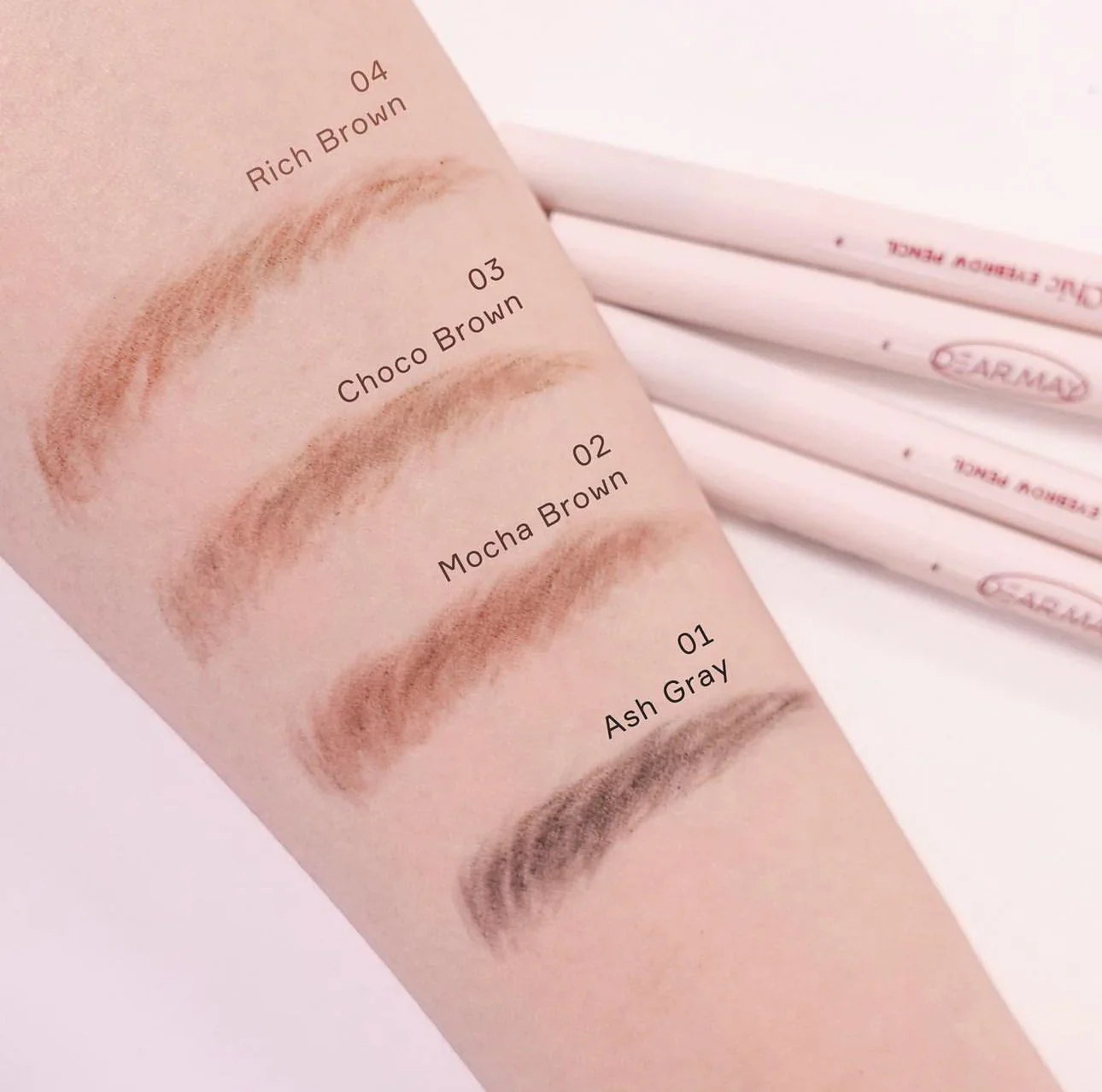 DEAR MAY The Chic Eyebrow Pencil #01 Ash Grey - Image 2