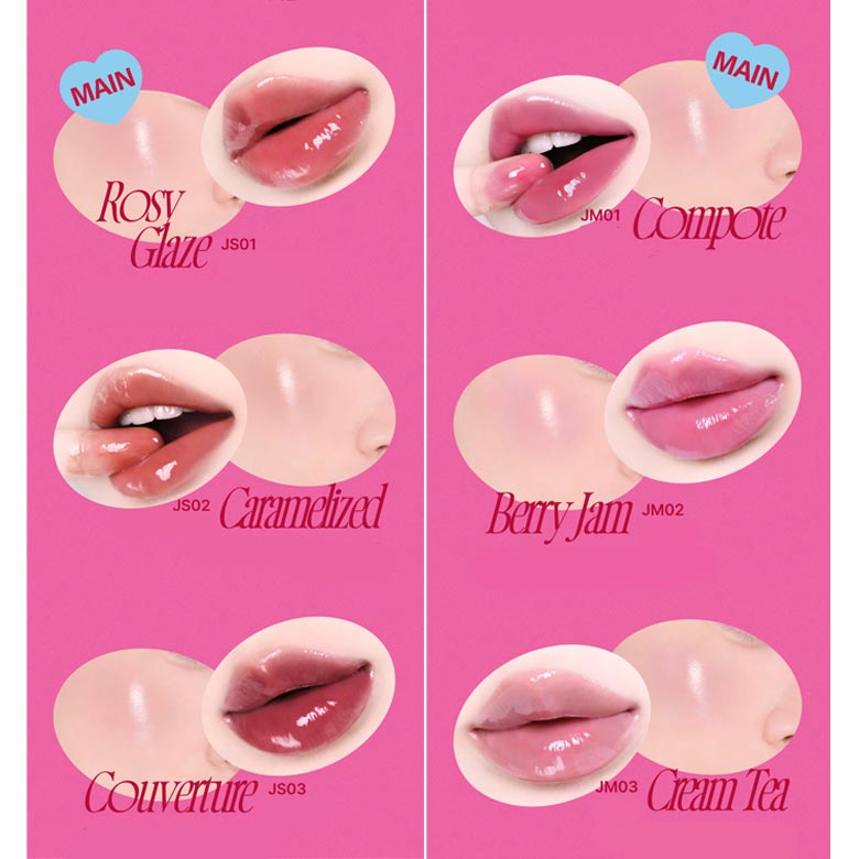FWEE *Keyring* Lip & Cheek Glowy Jelly Pot #JM01 Compote - Image 4