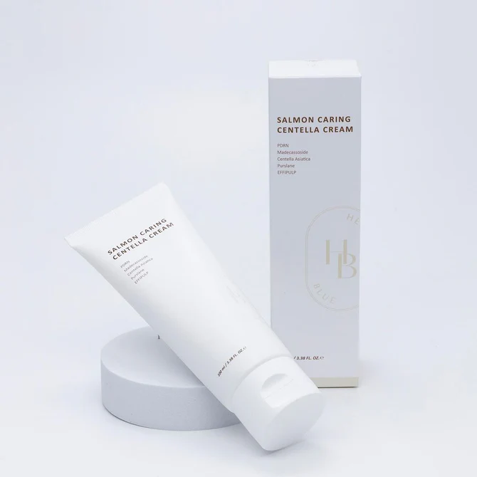 HEVEBLUE Salmon Caring Centella Cream 100ml - Image 6