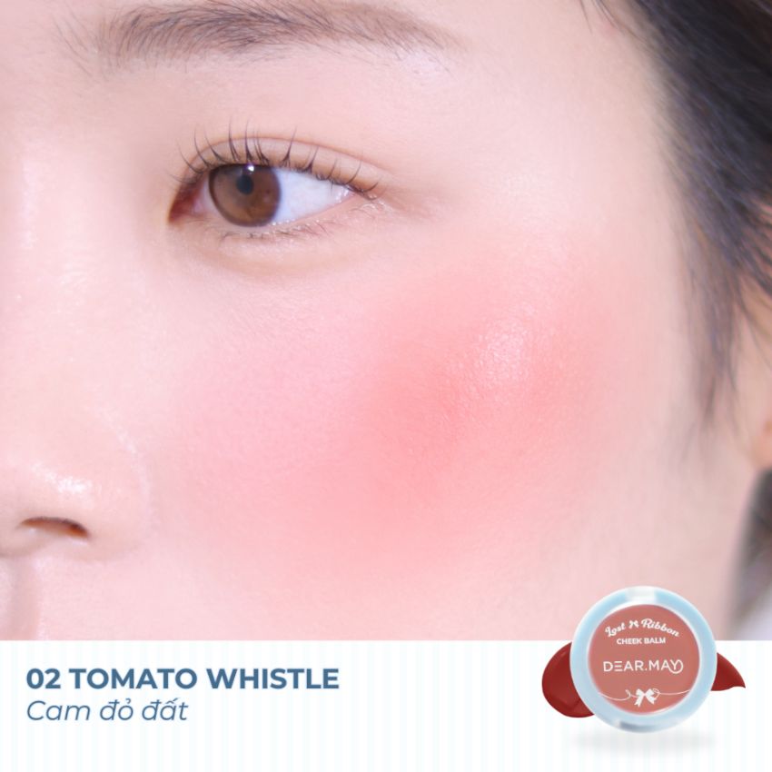 DEAR MAY Lost Ribbon Cheek Balm #LR02 Tomato Whistle 4g - Image 2
