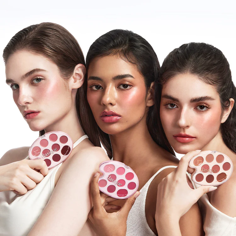 DASIQUE Mood Painting Lip & Cheek Palette #02 Coral Coloring - Image 6