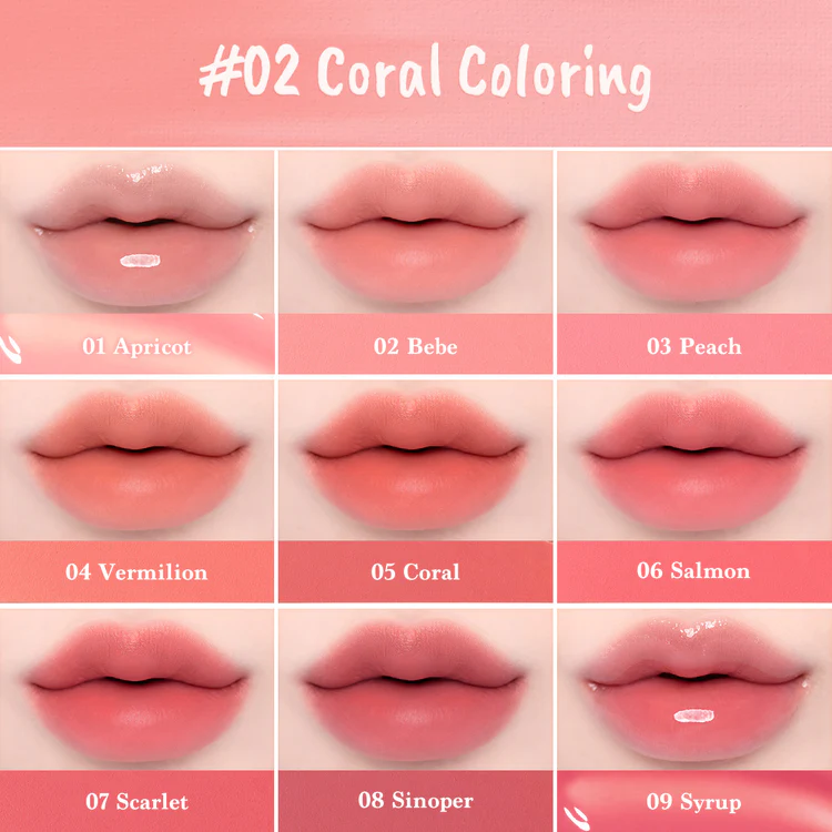 DASIQUE Mood Painting Lip & Cheek Palette #02 Coral Coloring - Image 5