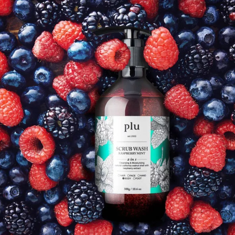 PLU Scrub Wash #Raspberry Mint 500ml - Image 3