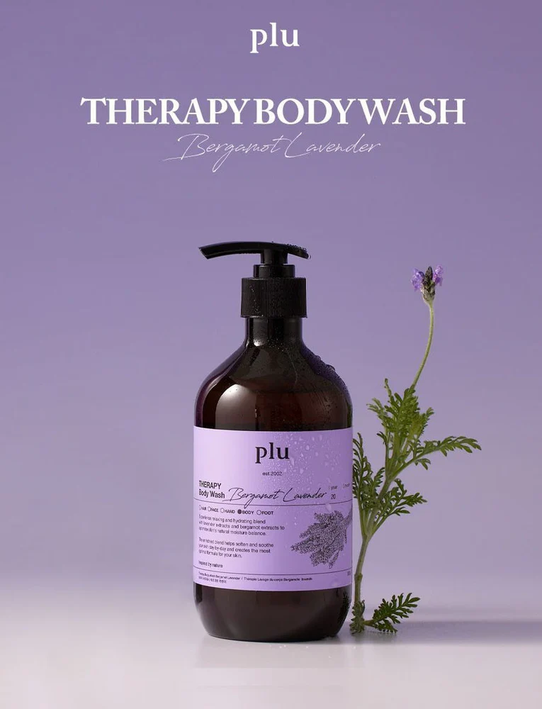 PLU Therapy Body Wash #Bergamot Lavender 500ml - Image 4
