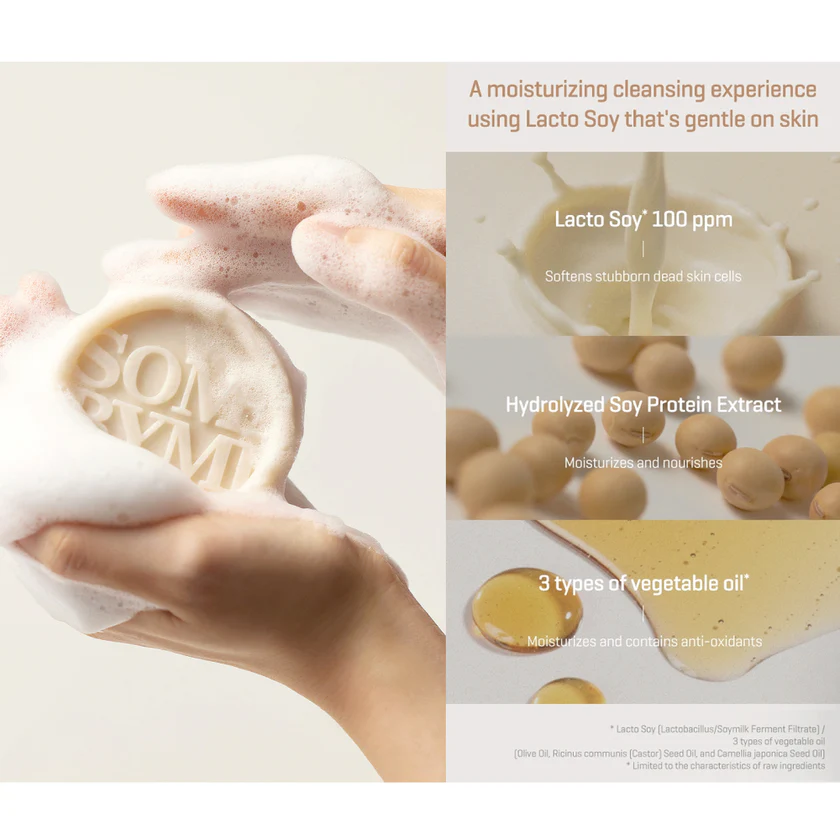 SOME BY MI Lactosoy Low pH Morning Cleansing Bar 90g - Image 3