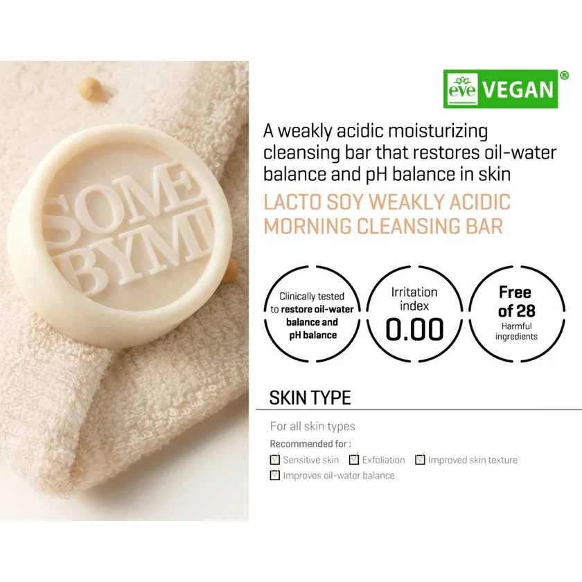 SOME BY MI Lactosoy Low pH Morning Cleansing Bar 90g - Image 4