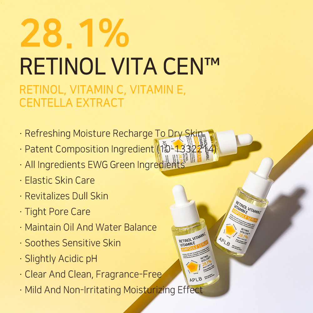APLB Retinol Vitamin C Vitamin E Ampoule Serum 40ml - Image 3