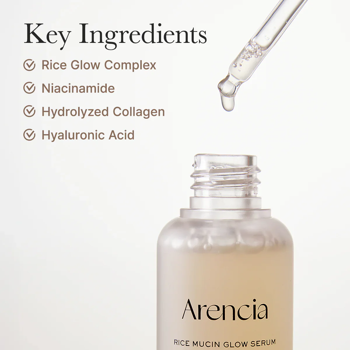 ARENCIA Rice Mucin Glow Serum 30ml - Image 2