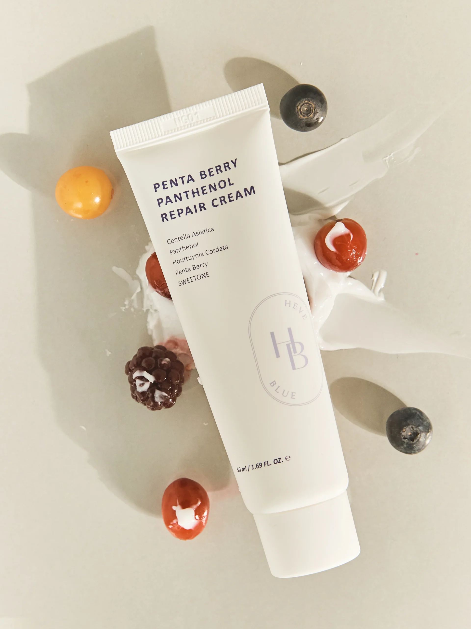 HEVEBLUE Penta Berry Panthenol Repair Cream 50ml - Image 3