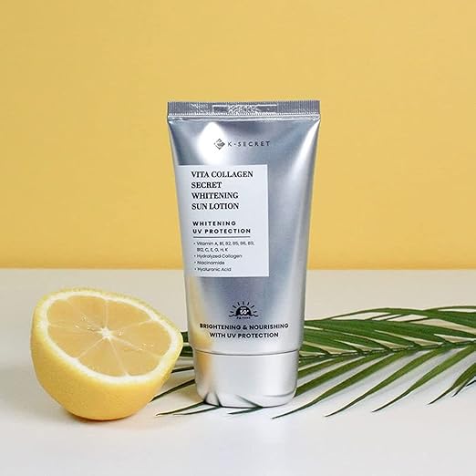 K-SECRET Vita Collagen Secret Whitening Sun Lotion SPF50+ PA++++ 50ml - Image 6