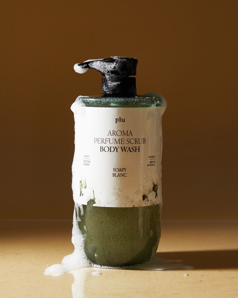 PLU Aroma Perfume Scrub Body Wash #Soapy Blanc 1000ml - Image 3