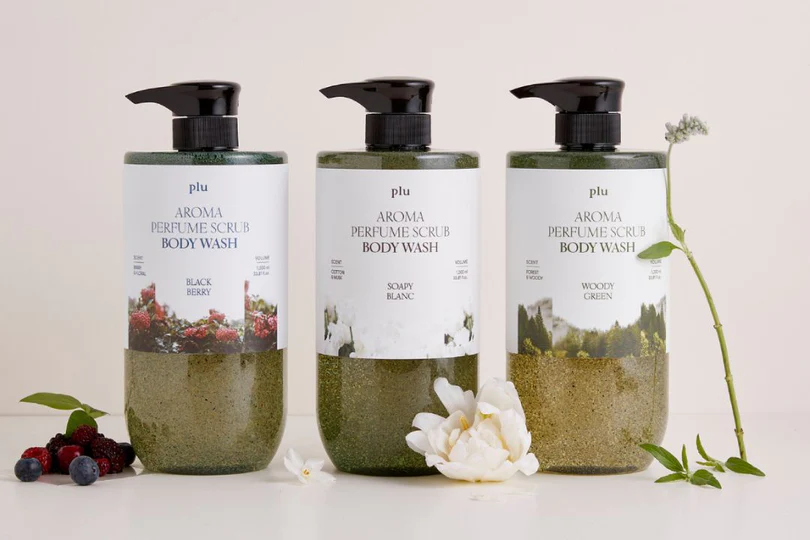 PLU Aroma Perfume Scrub Body Wash #Soapy Blanc 1000ml - Image 2