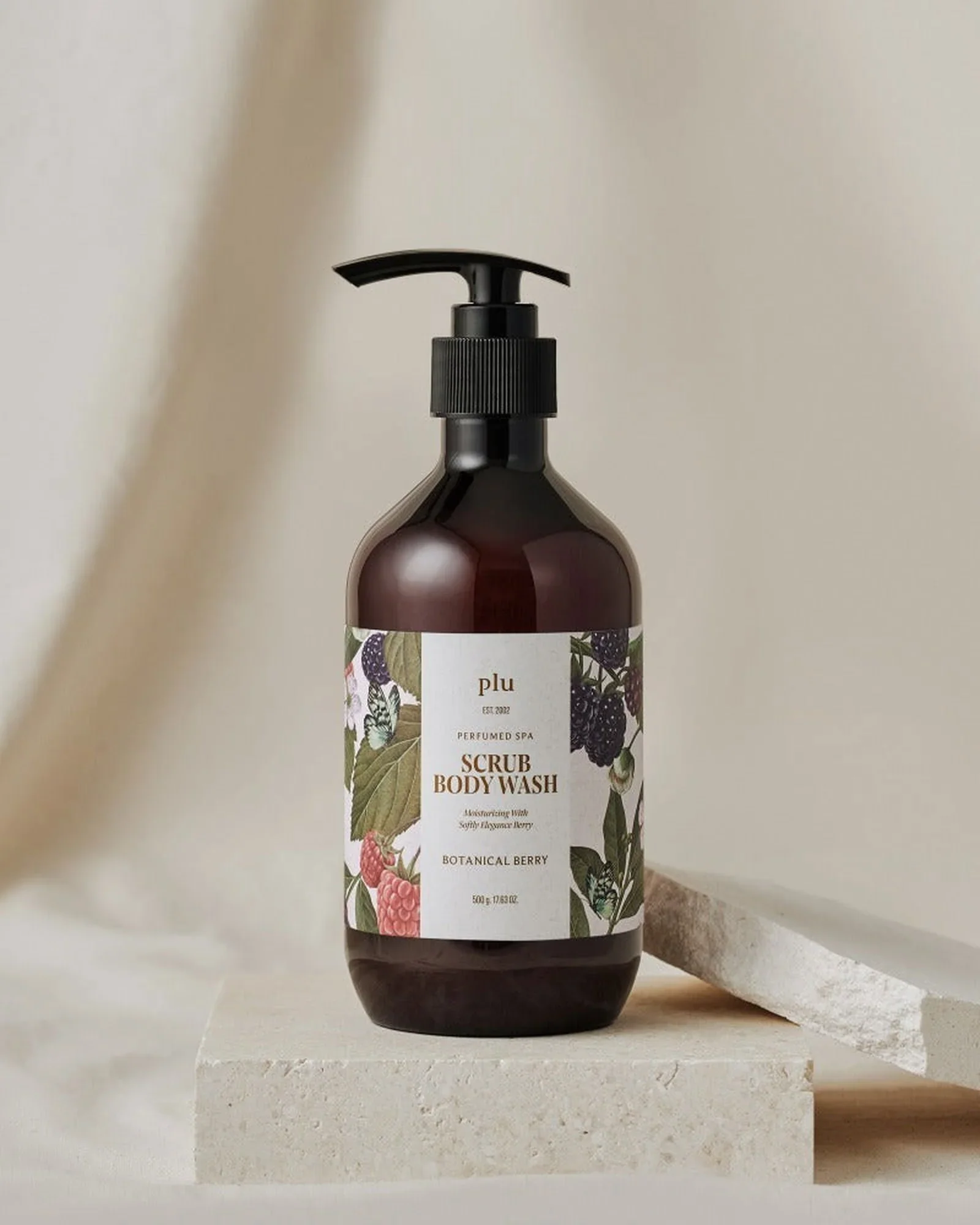 PLU Scrub Body Wash #Botanical Berry 500ml - Image 3