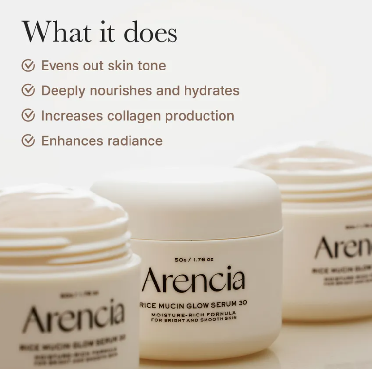ARENCIA Rice Mucin Glow Serum 30 Packed with Vitamin - Image 3
