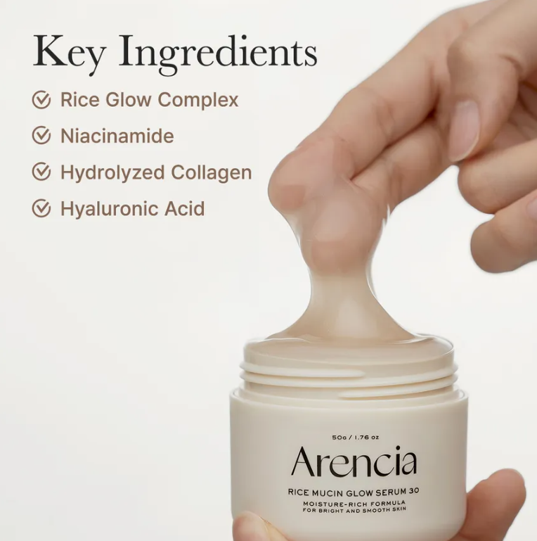 ARENCIA Rice Mucin Glow Serum 30 Packed with Vitamin - Image 4