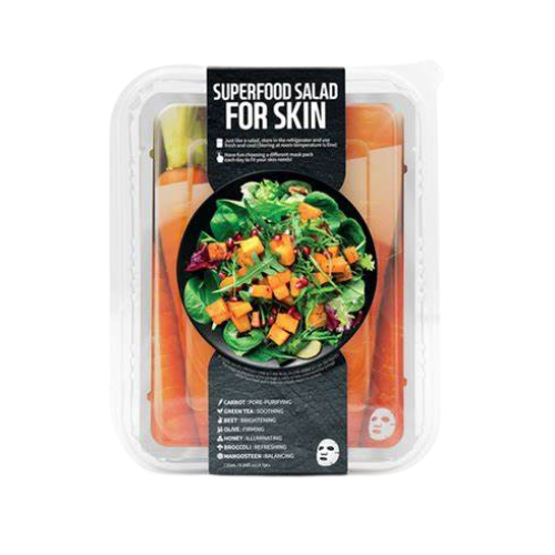 FARMSKIN Superfood Salad For Skin Facial Sheet Mask Carrot Set