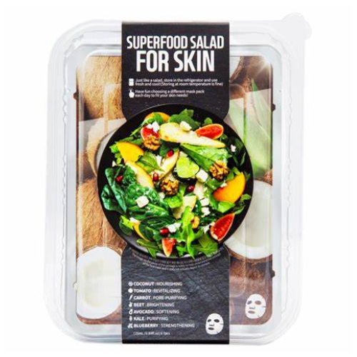FARMSKIN Superfood Salad For Skin Facial Sheet Mask Coconut Set
