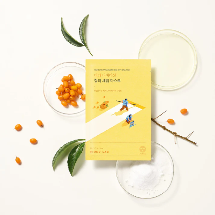 ROUND LAB Vita Niacinamide Dark Spot Serum Mask Box - Image 2