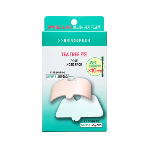 BRING GREEN Tea Tree Cica Pore Nose Strip Pack