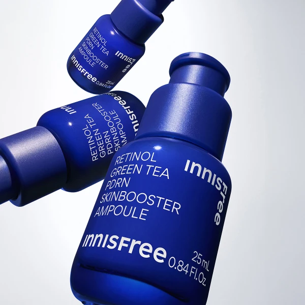 INNISFREE Retinol Green Tea PDRN Skin Booster Ampoule 40ml - Image 6