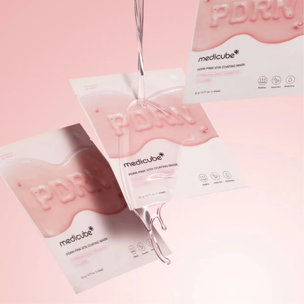 MEDICUBE PDRN Pink Vita Coating Mask (1ea) - Image 2