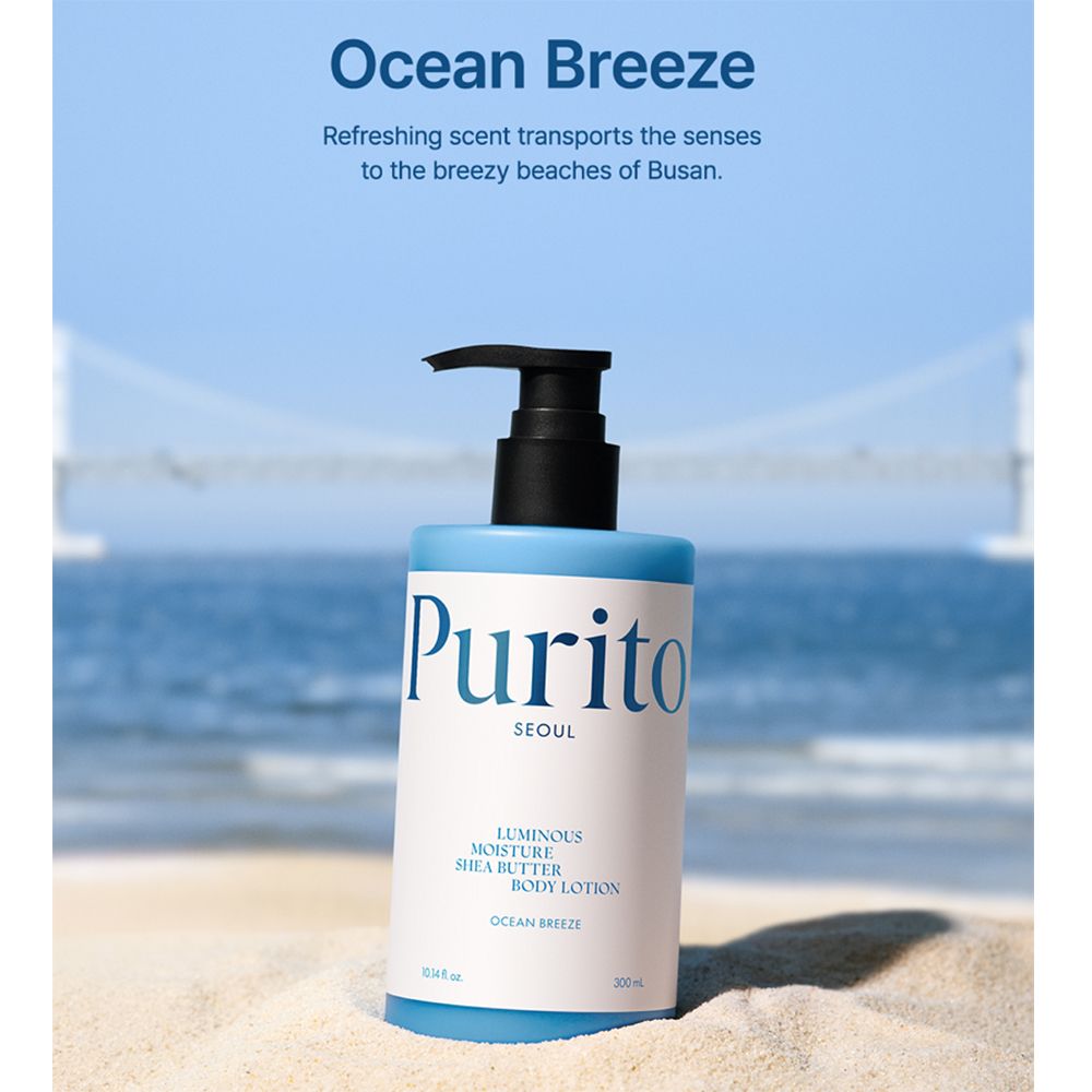 PURITO SEOUL Luminous Moisture Shea Butter Body Lotion #Ocean Breeze 300ml - Image 3