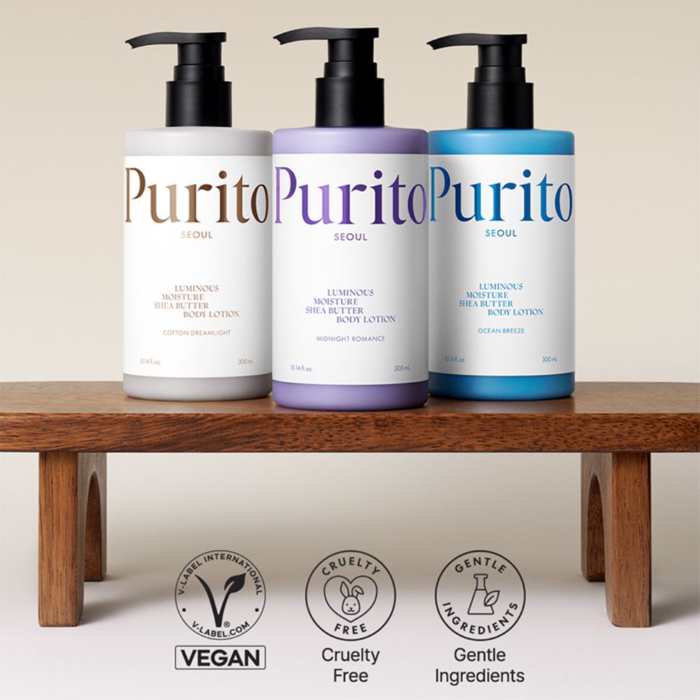PURITO SEOUL Luminous Moisture Shea Butter Body Lotion #Ocean Breeze 300ml - Image 2