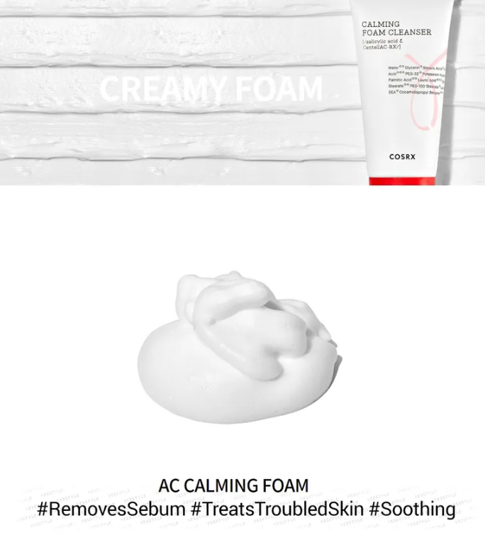 COSRX AC Collection Calming Foam Cleanser 150ml - Image 6