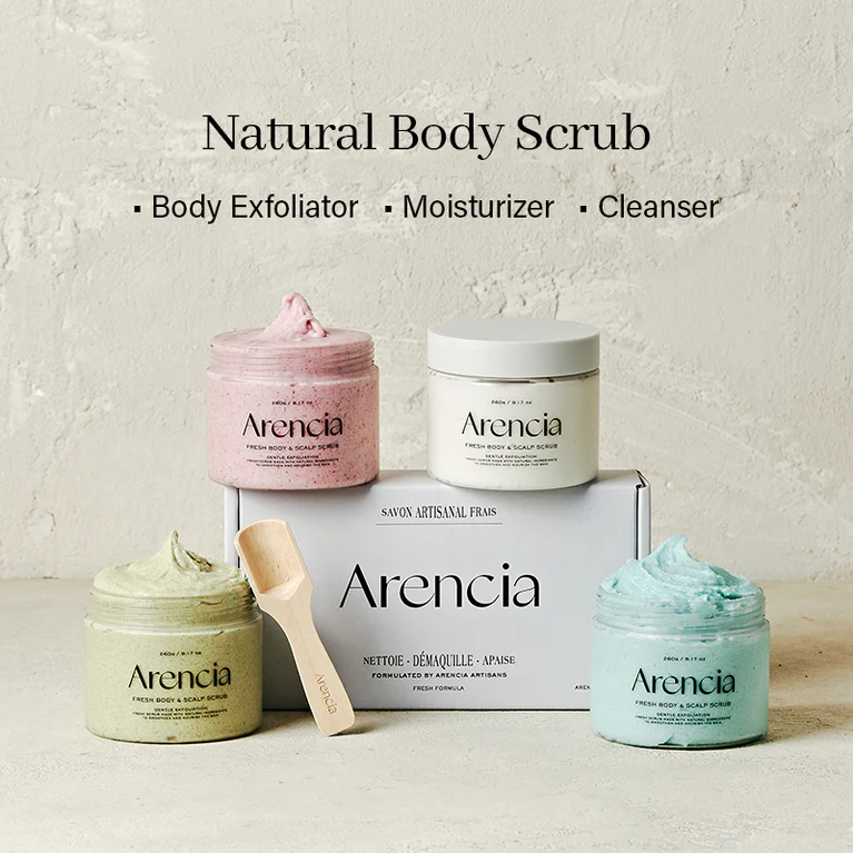 ARENCIA Fresh Cloud Scrub Geranium & Primrose 260g - Image 5