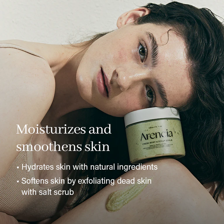 ARENCIA Fresh Cloud Scrub Geranium & Primrose 260g - Image 4