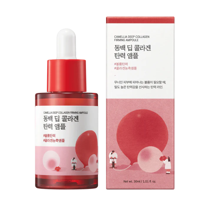ROUND LAB Camellia Deep Collagen Firming Ampoule 30ml - Image 2