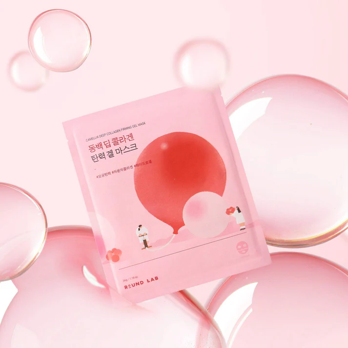 ROUND LAB Camellia Deep Collagen Firming Gel Mask Set - Image 2