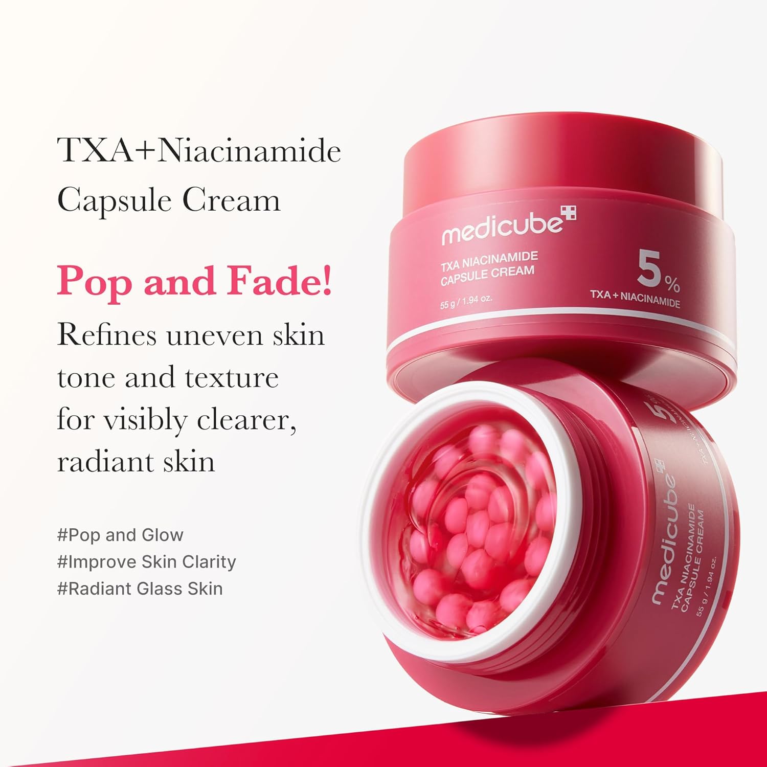 MEDICUBE TXA Niacinamide Capsule Cream 55g - Image 2