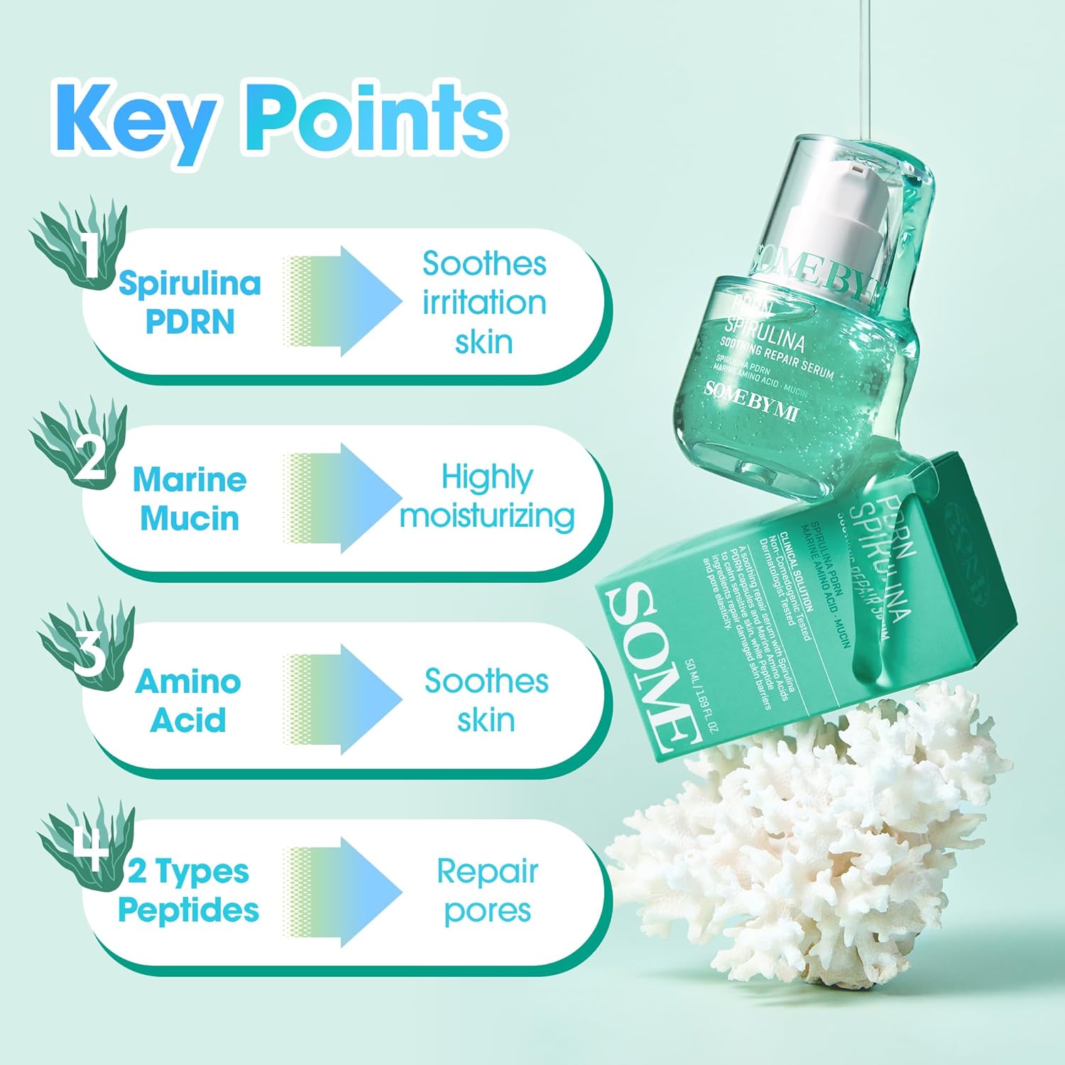 SOME BY MI Spirulina PDRN Soothing Repair Serum 50ml - Image 3